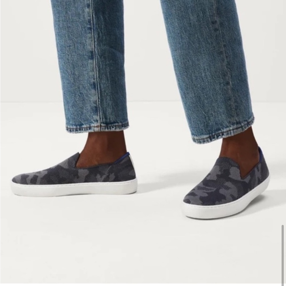 ROTHY'S The Original Slip On Sneaker GRAY CAMO 8.5